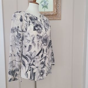 Rebecca Taylor floral blouse top 0
